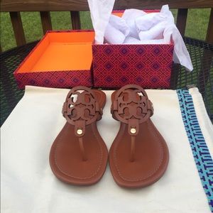 Tory Burch Miller Sandals - Vintage Vachetta